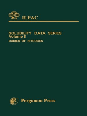 cover image of Oxides of Nitrogen